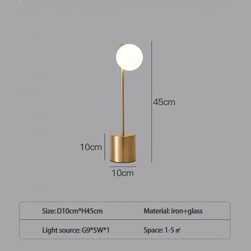lampadaire post-moderne design nordique à trois têtes en verre blanc - vue 9 sur 10