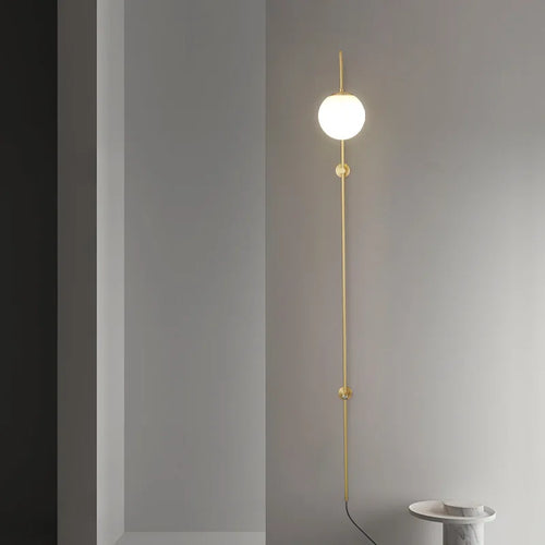 Wandleuchte aus Messing für modernes und elegantes Interieur - vue 4 sur 9