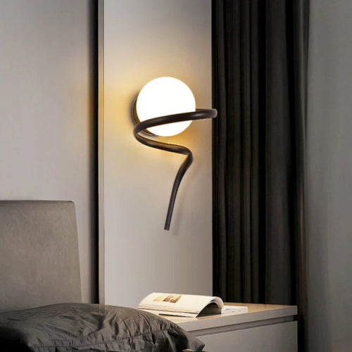 applique murale ronde en verre design moderne créative pour intérieur