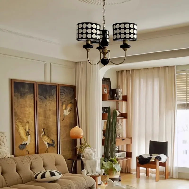 lustre en cuivre moderne pour hôtel et décoration intérieure - vue 6 sur 12