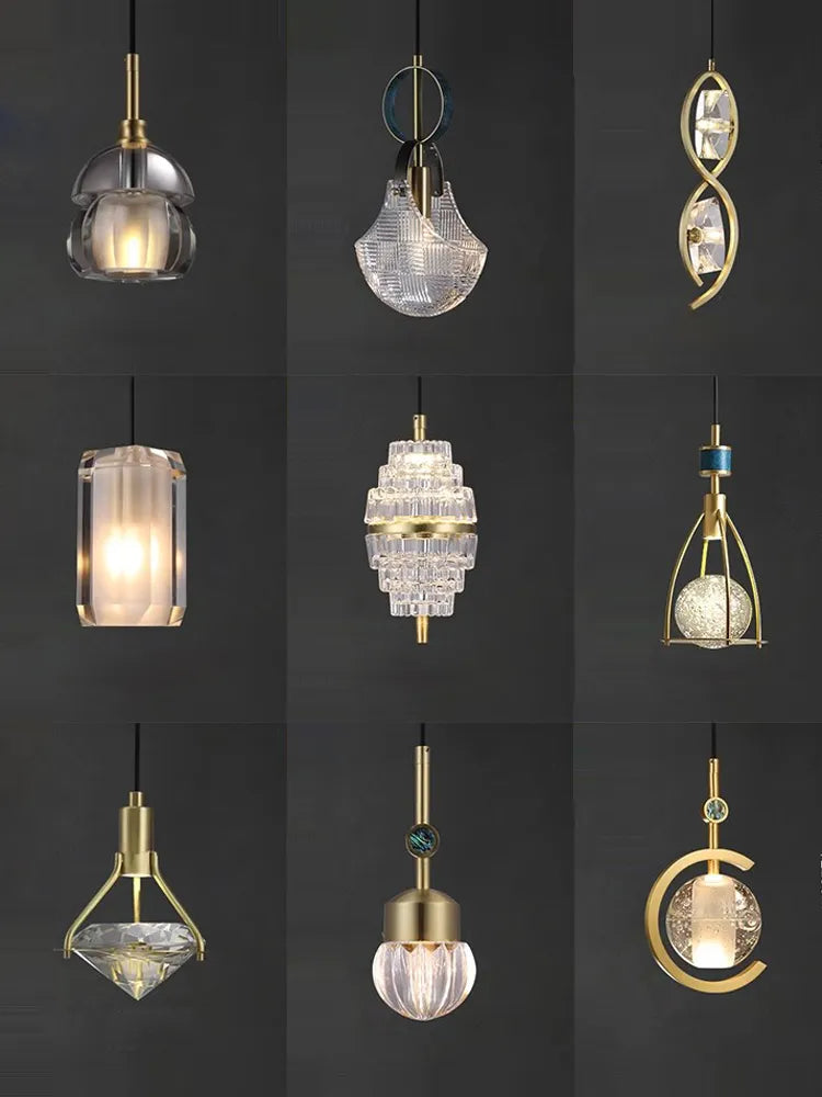 LED-Pendelleuchte mit Leder und Glas im Retro-Design - vue 3 sur 30