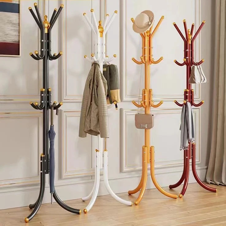 Steel Standing Coat Rack for Wall Entrance Shoe,Furniture  Floor Clothes Wardrobes Clothing Shelf Hanger