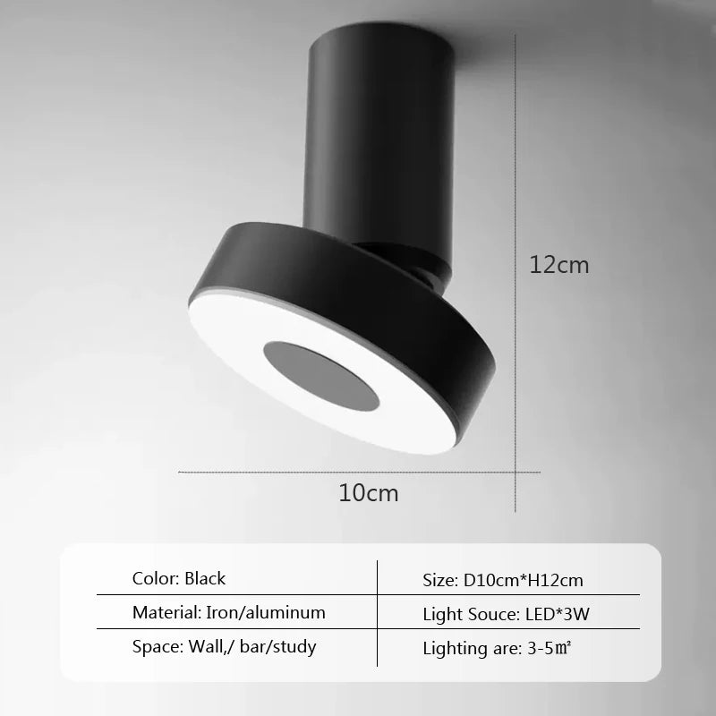 Moderner LED-Deckenstrahler für verschiedene Räume