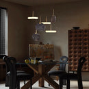 LED-Kronleuchter Art déco aus Holz und Marmor mit elegantem, modernem Design