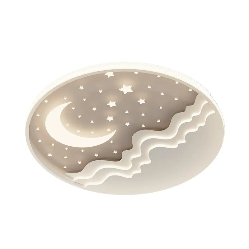 Modern Circular LED Chandelier Installed On The Ceiling, Interior Bedroom, Living Room Decorative Light, Creative Lighting - vue 6 sur 16