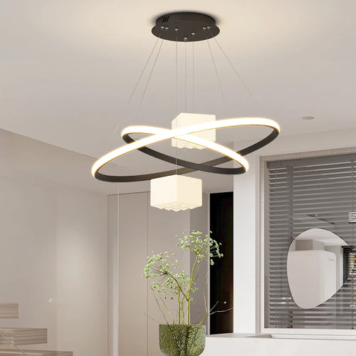 lustre moderne led pour éclairage intérieur décoratif