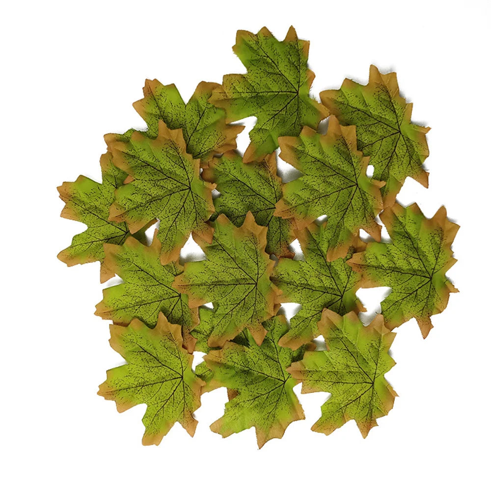 lot de 50 décorations en feuille d'érable pour fêtes et événements - vue 12 sur 14