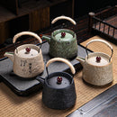 Service à thé japonais rétro céramique grain brut