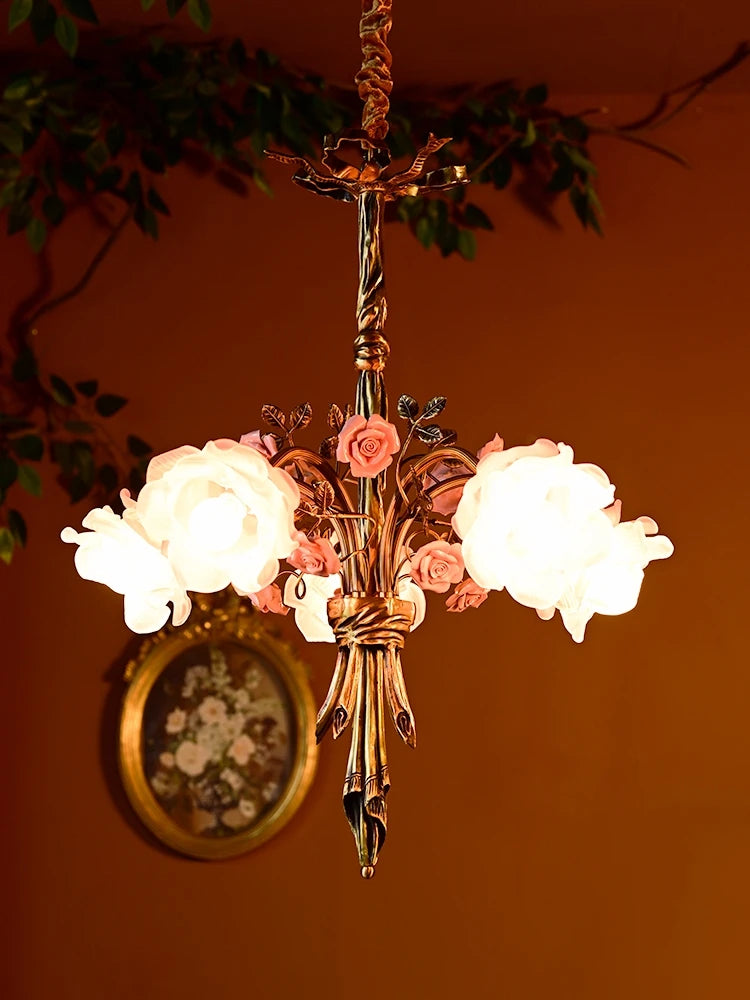 lustre moderne en cuivre pour éclairage artistique et luxueux