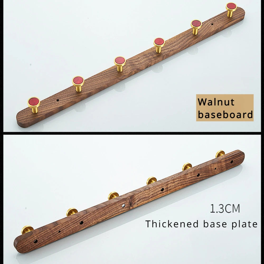 crochet créatif en bois de noyer pour organisation murale - vue 3 sur 26