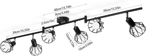LED E14 ceiling light rotating 350 °, spotlight wall light, suitable for kitchen, living room, bedroom LED wall lights - vue 3 sur 7