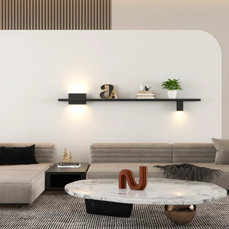 Applique murale led minimaliste 3000k en métal pour - vue 3 sur 10