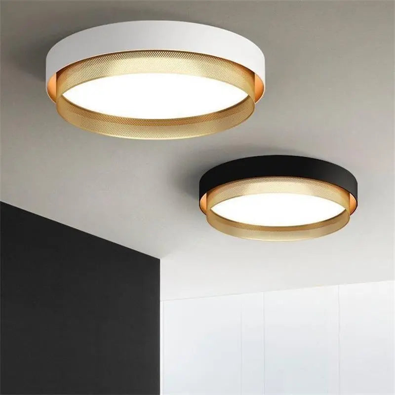 Plafonnier Led rond en métal - vue 2 sur 8