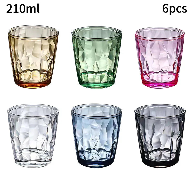 Verres incassables acrylique style texture reutilisables fete maison - vue 13 sur 22