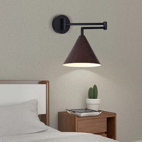 Applique murale bois réglable moderne minimaliste rondins