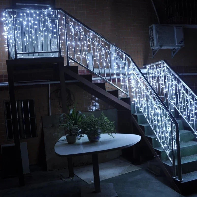 guirlande lumineuse extérieure décorations de Noël pour hiver - vue 5 sur 12
