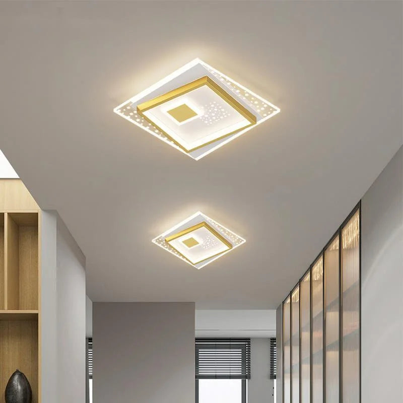 Moderner LED-Kronleuchter für Flur- und Korridorbeleuchtung - vue 3 sur 12