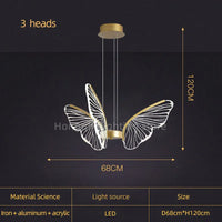 lustre nordique moderne à led design créatif décoratif