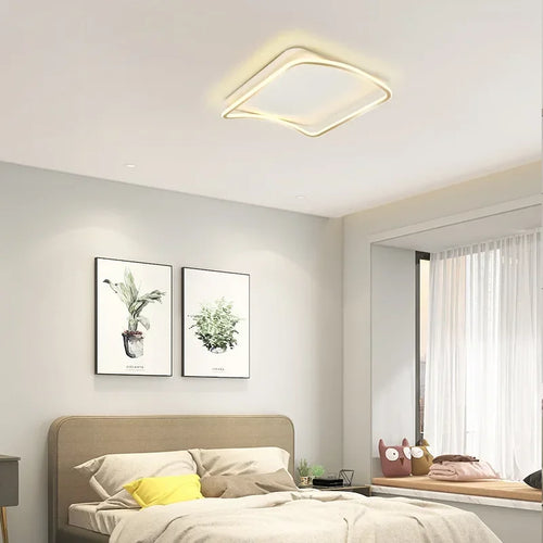 Moderne LED-Deckenleuchte für elegante und schlichte Innendekoration - vue 4 sur 12
