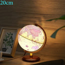 lampe à poser rétro avec globe terrestre rotatif décoratif