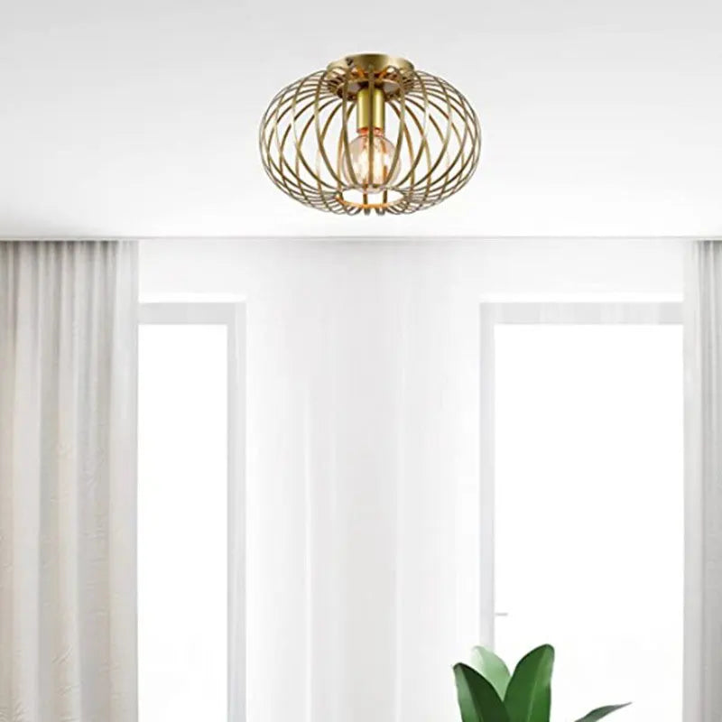 plafonnier moderne en fer style américain pour intérieur - vue 5 sur 7