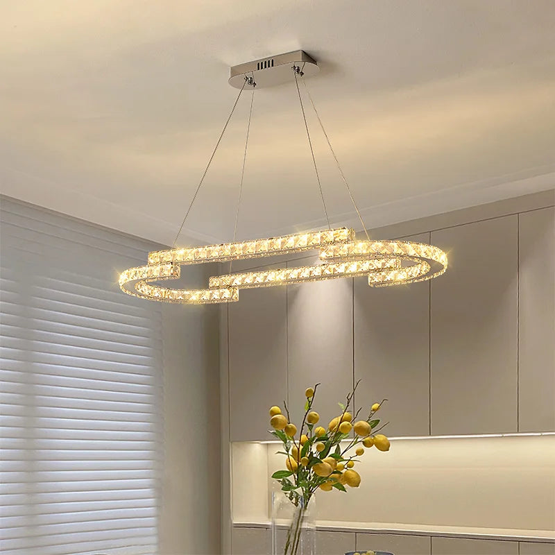 lustre en cristal de style italien pour décoration intérieure 2024 - vue 5 sur 13