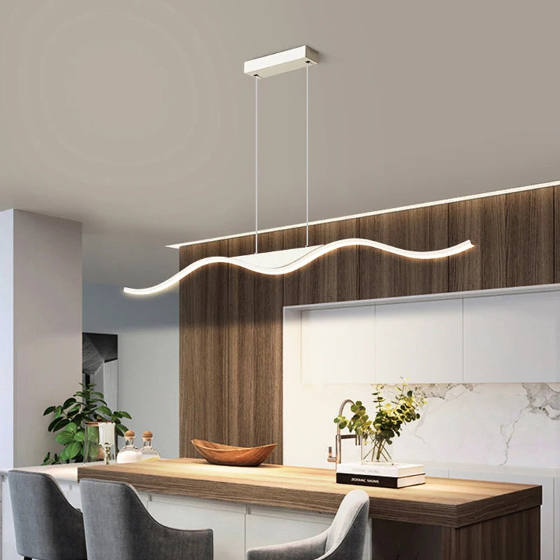 lampe led suspendue style nordique luminaire décoratif idéal restaurant - vue 6 sur 12