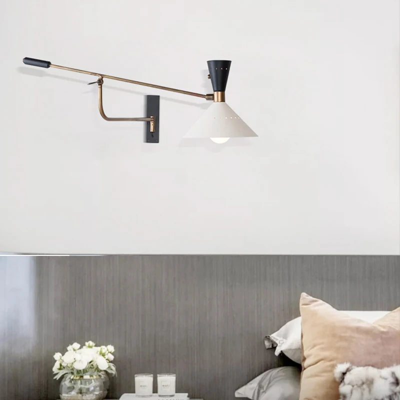 applique murale rétro nordique design pour éclairage intérieur décoratif - vue 6 sur 7