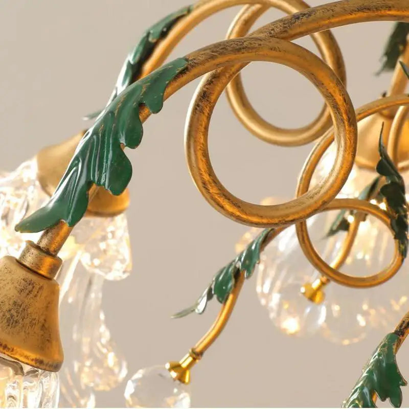 lustre en cristal rustique pour éclairage intérieur industriel - vue 6 sur 9
