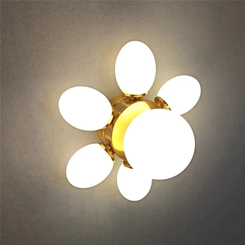 plafonnier moderne en verre pour éclairage décoratif intérieur - vue 4 sur 7