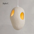 Lustre nordique Wabi Sabi poreux Simple Style lampes créatives