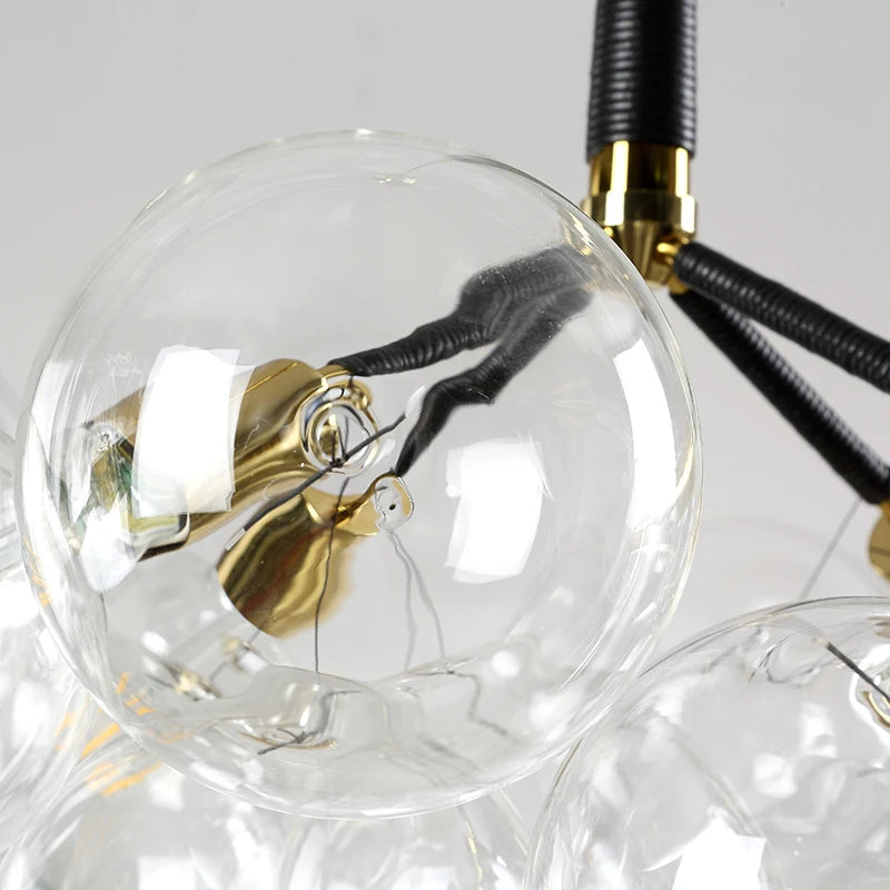 Moderne Pendelleuchte aus Glas für stilvolle Inneneinrichtung - vue 6 sur 24
