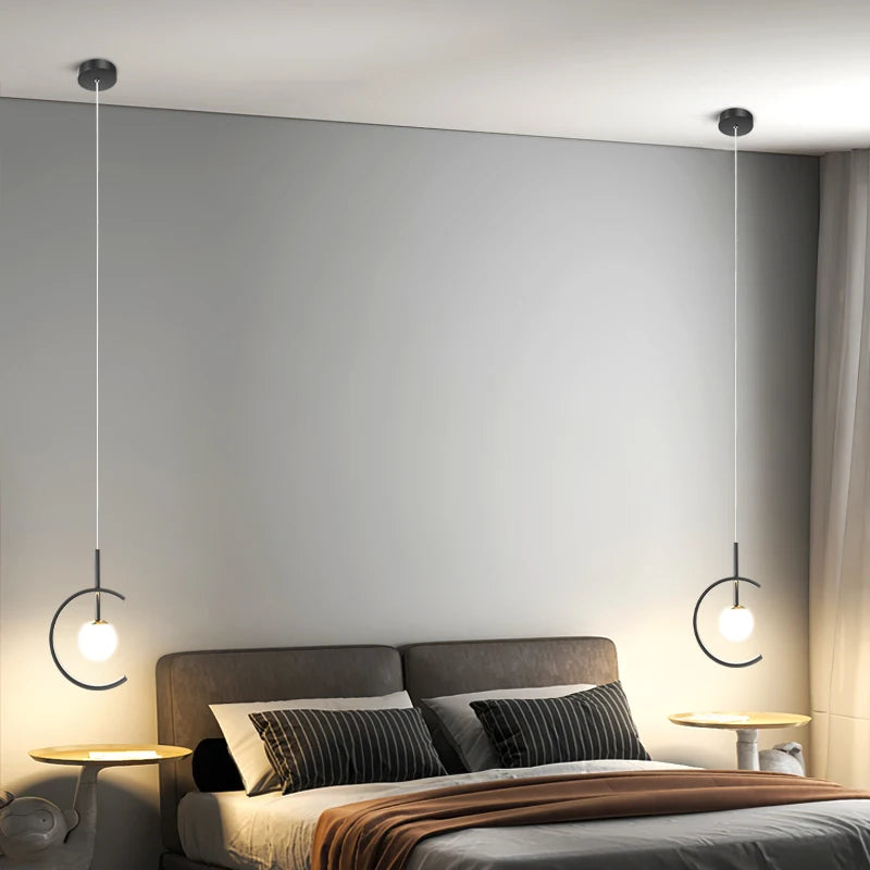 Moderne minimalistische und kreative Luxus-Pendelleuchte - vue 6 sur 10
