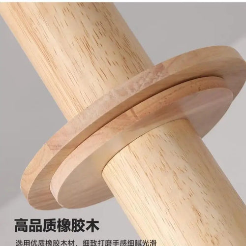 Moderne Pendelleuchte aus Holz im japanischen Stil für ein elegantes Interieur - vue 7 sur 10