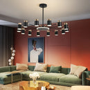 Kronleuchter LED drehbar aus Metall mit 3-stufiger Dimmung