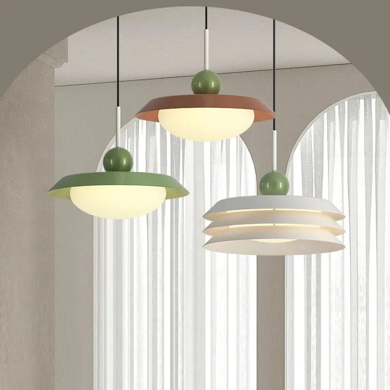 Suspension nordique led décoration maison éclairage intérieur - vue 2 sur 18