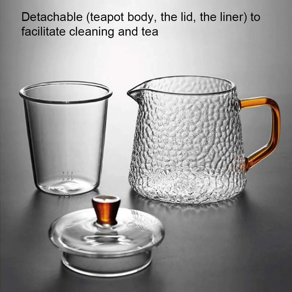 Théière japonaise verre borosilicate avec infuseur 800ml - vue 5 sur 7