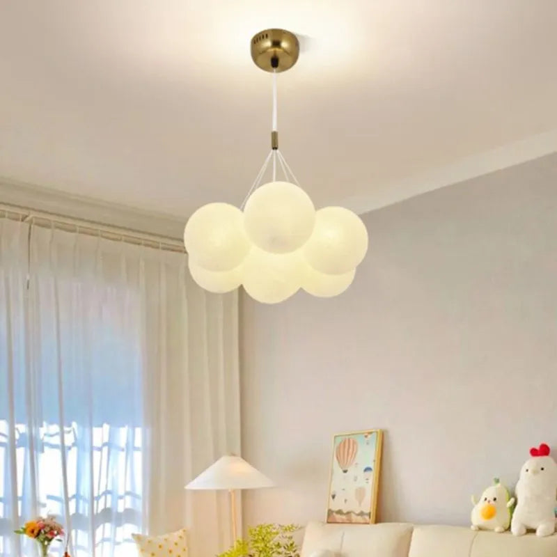 Suspension LED en verre au design nordique moderne - vue 4 sur 27