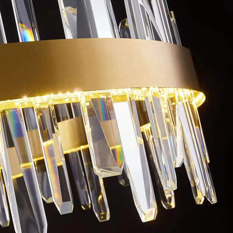 lustre en cristal à led design moderne pour intérieur - vue 6 sur 11