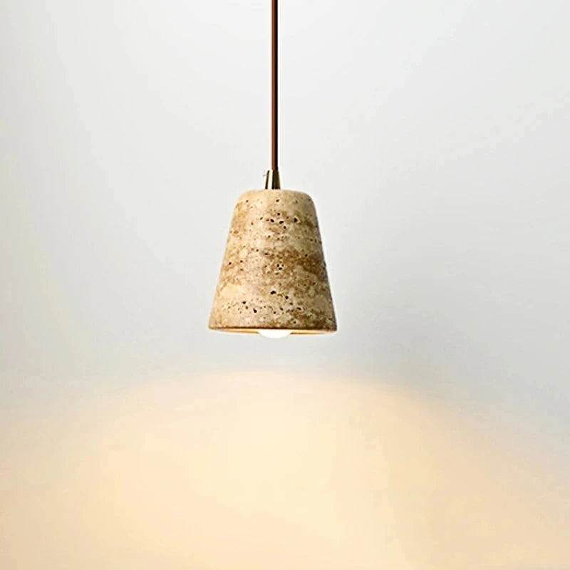 Suspension en marbre jaune - vue 2 sur 7