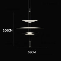 Moderne Pendelleuchte aus Acryl im nordischen Designerstil