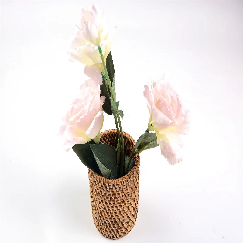 boîte de rangement rotin artisanale pour accessoires et décoration - vue 10 sur 9