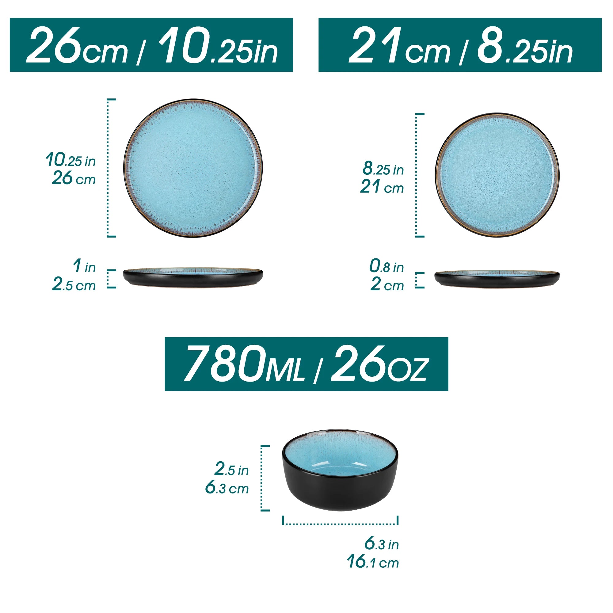 Service table ceramique grees style moderne 12 pieces - vue 3 sur 7
