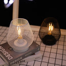 lampe cage métal led bougie sans fil mariage déco maison