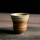 Mug céramique raku vintage peint main texture naturelle