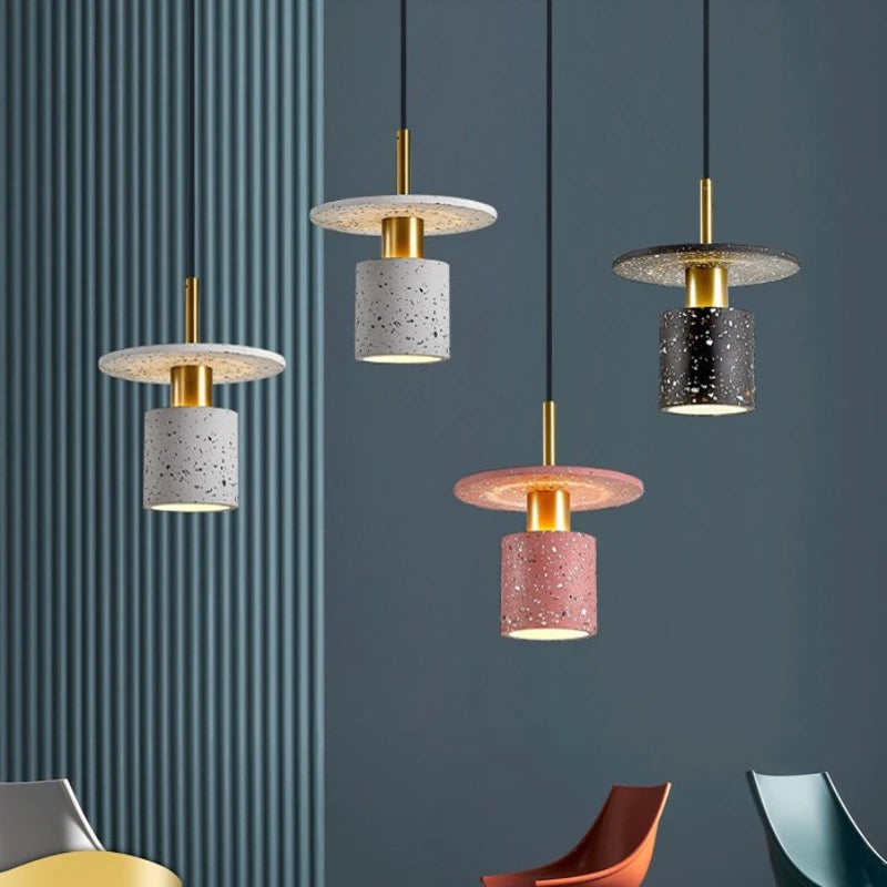 lustre créatif en terrazzo pour restaurant hôtel minimaliste commercial - vue 4 sur 9