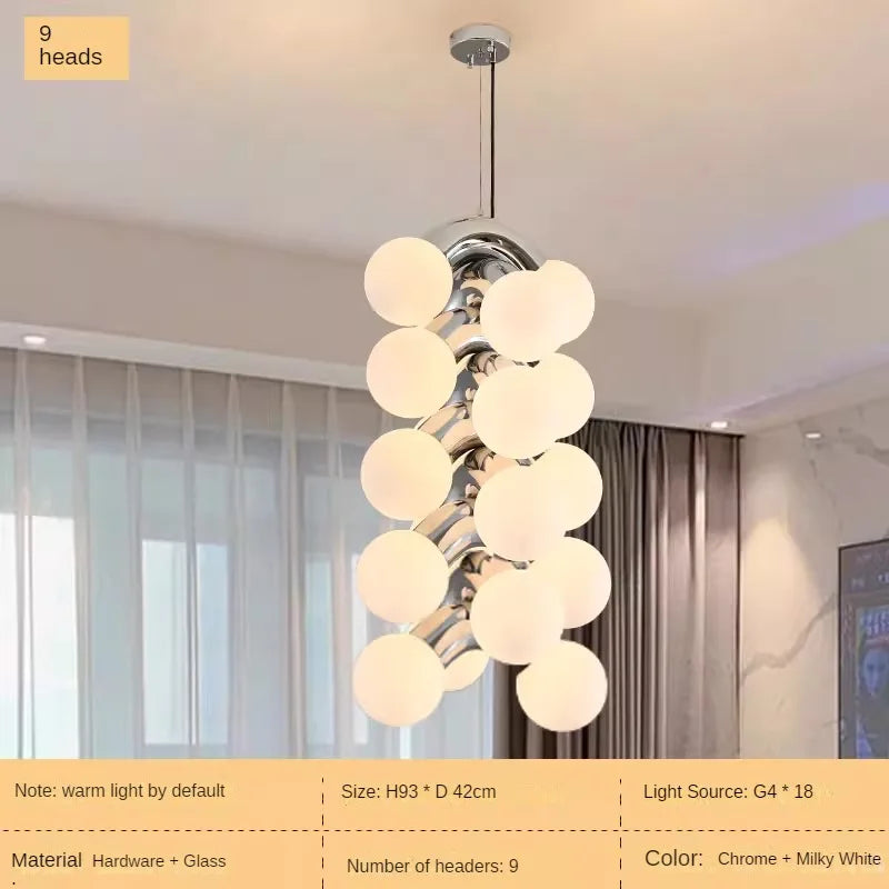 Kronleuchter im minimalistischen Retro-Stil mit Traubendesign für den Innenbereich