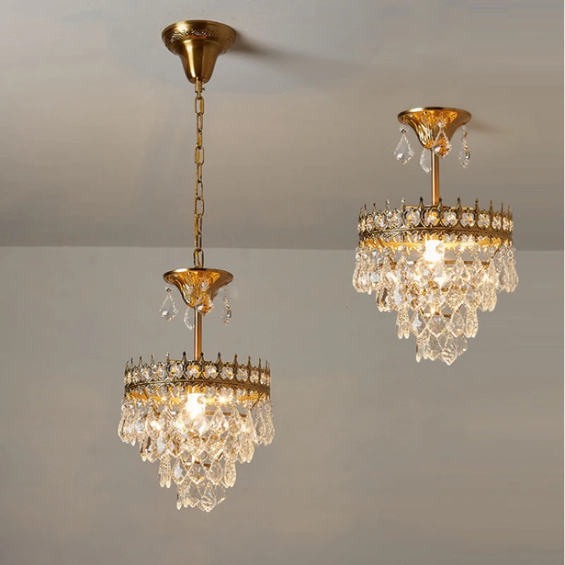 lustre en cristal rétro pour décoration intérieure élégante - vue 6 sur 10