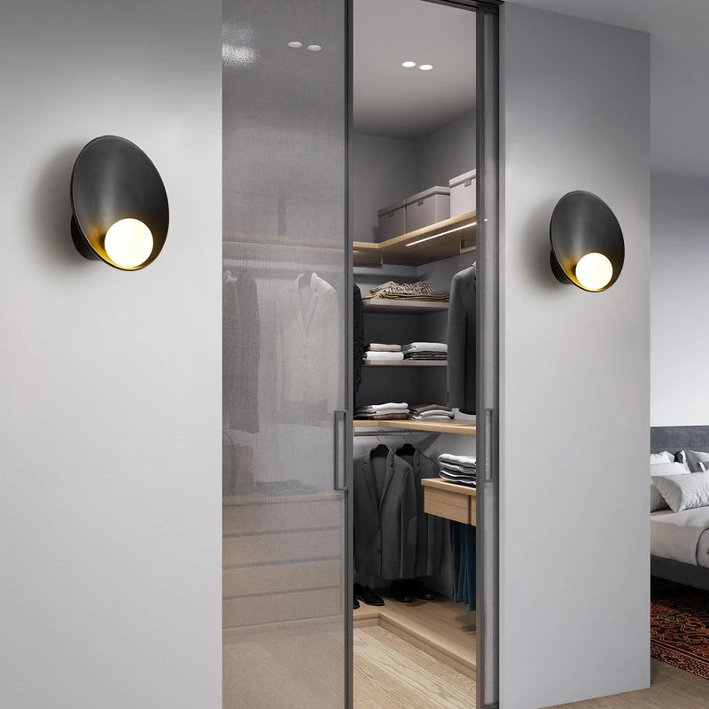 SANDYHA nordique rétro bois appliques chevet étude couloir fond TV Art maison intérieur décor luminaires - vue 4 sur 10