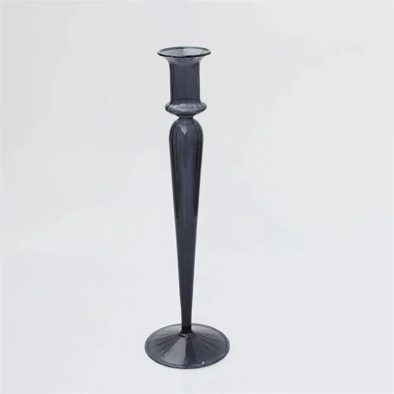 bougeoir en verre pour décoration de mariage et centre de table - vue 10 sur 11
